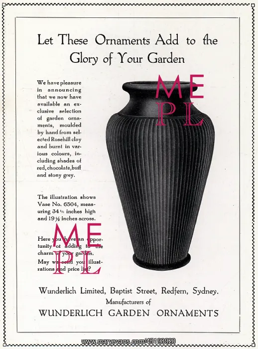 : Wunderlich Limited Advertisement : Wunderlich Limited Advertisement