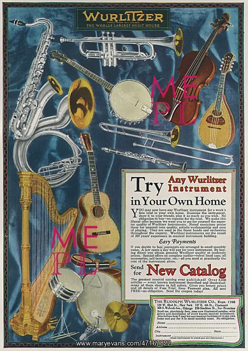 : WURLITZER INSTRUMENTS : WURLITZER INSTRUMENTS