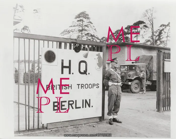 : WW II - first British army headquarters in Berlin Germany : WW II - first British army headquarters in Berlin Germany