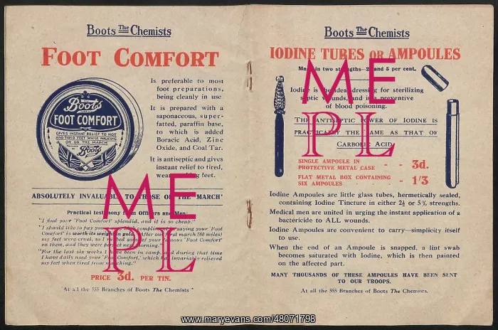 : WW1 - On Active Service, two pages : WW1 - On Active Service, two pages