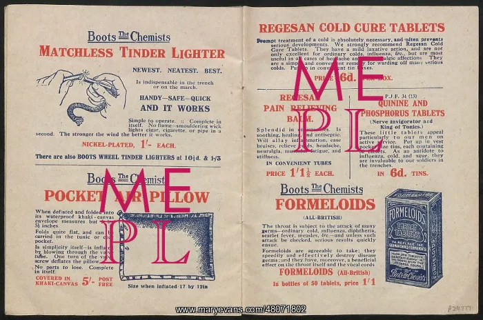 : WW1 - On Active Service, two pages : WW1 - On Active Service, two pages