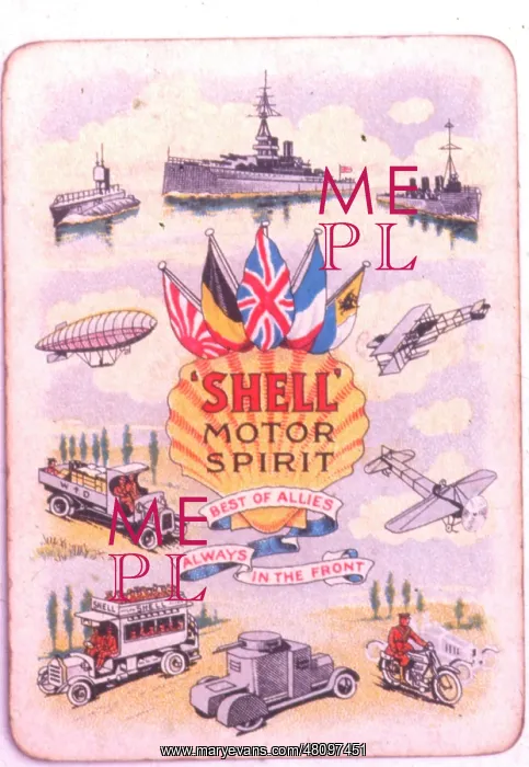 : WW1 - advertisement for Shell motor spirit : WW1 - advertisement for Shell motor spirit