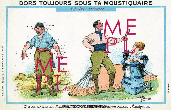 : WW1 - The advantages of using a mosquito net : WW1 - The advantages of using a mosquito net