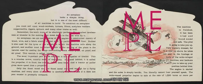 : WW1 - Our Aeroplanes - open pages : WW1 - Our Aeroplanes - open pages