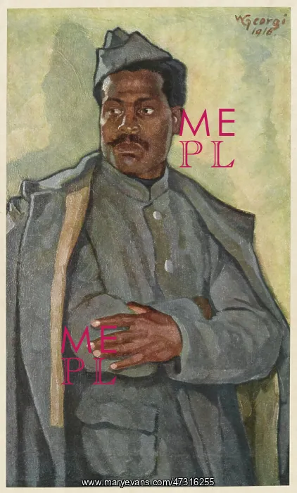 : WW1 AFRICAN SOLDIER : WW1 AFRICAN SOLDIER