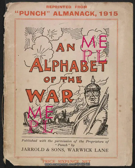 : WW1 - An Alphabet of the War, cover design : WW1 - An Alphabet of the War, cover design