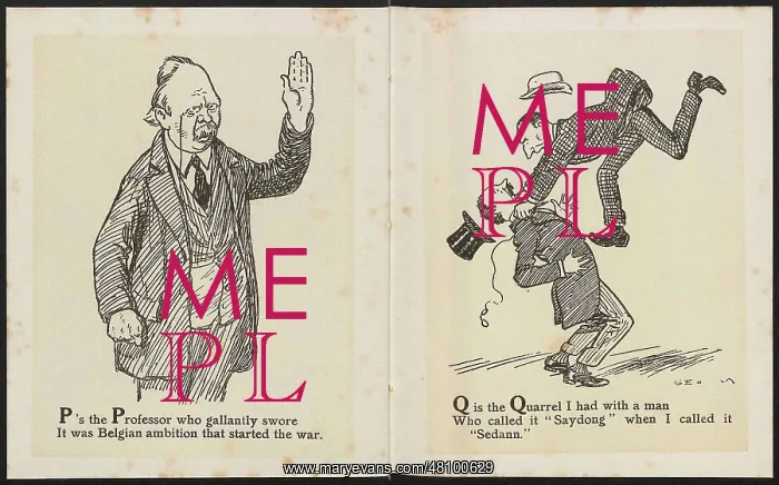 : WW1 - An Alphabet of the War - P and Q : WW1 - An Alphabet of the War - P and Q