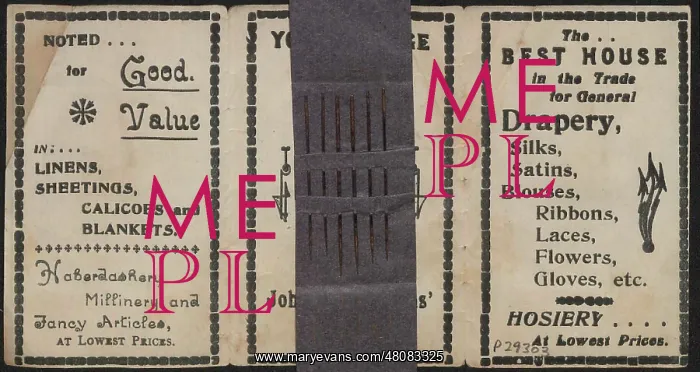 : WW1 - The Army & Navy Change Needle Case : WW1 - The Army & Navy Change Needle Case