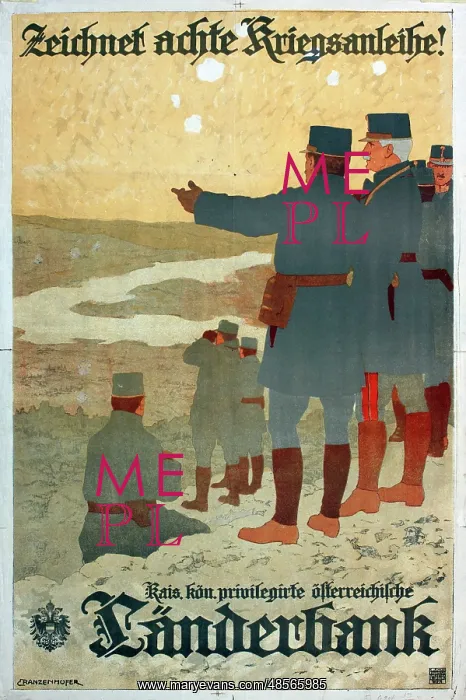 : WW1 Austrian poster, War Loans : WW1 Austrian poster, War Loans