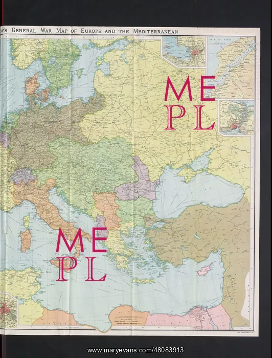 : WW1 - Bartholomew's War Map of Europe : WW1 - Bartholomew's War Map of Europe