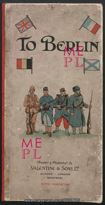 : WW1 - To Berlin board game, front cover design : WW1 - To Berlin board game, front cover design