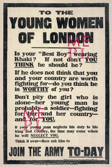 : WW1 / BEST BOY POSTER : WW1 / BEST BOY POSTER