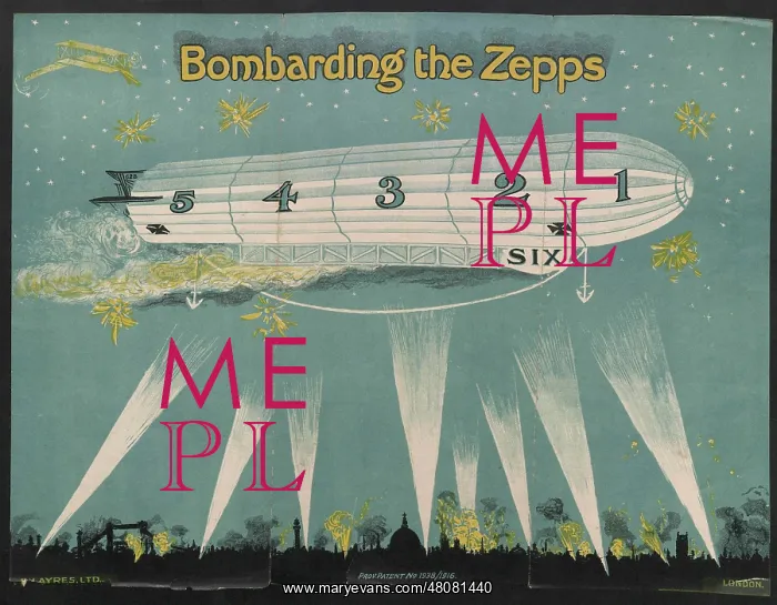 : WW1 - Bombarding the Zepps, board game : WW1 - Bombarding the Zepps, board game