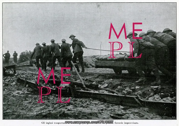 : WW1 - The British transporting ammunition : WW1 - The British transporting ammunition