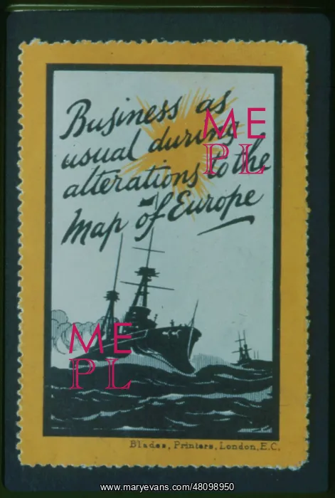 : WW1 - Business as usual during alterations to map of Europe : WW1 - Business as usual during alterations to map of Europe