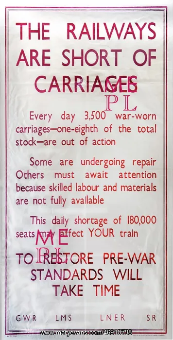  : WW1 - Carriage Shortages