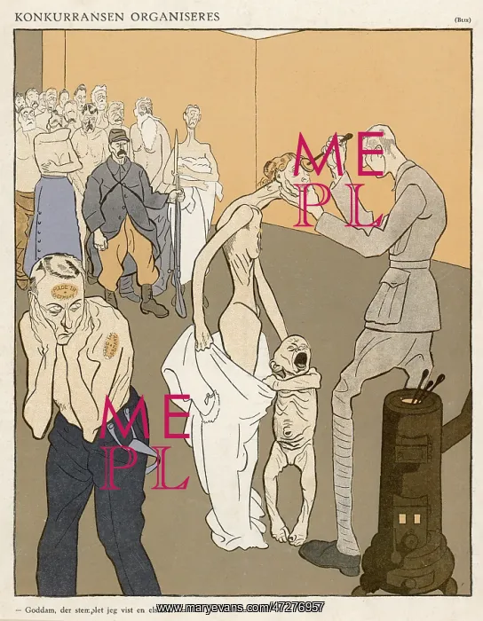 : WW1 CARTOON / GERMAN GUILT : WW1 CARTOON / GERMAN GUILT