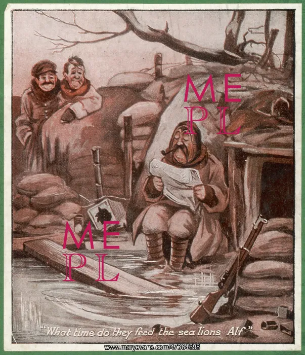 : WW1 CARTOON / SEA-LIONS : WW1 CARTOON / SEA-LIONS