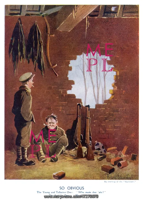 : WW1 CARTOON / SO OBVIOUS : WW1 CARTOON / SO OBVIOUS