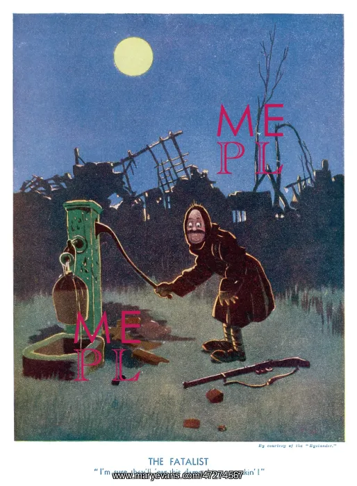 : WW1 CARTOON / SQUEAKY PUMP : WW1 CARTOON / SQUEAKY PUMP