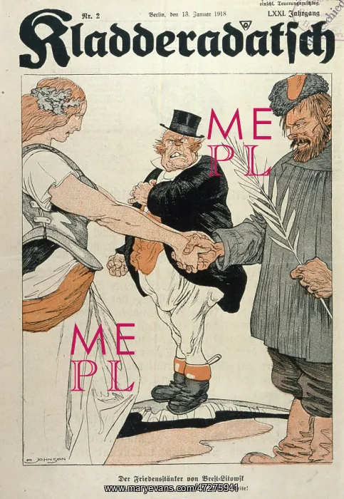 : WW1 CARTOON / USSR PEACE : WW1 CARTOON / USSR PEACE