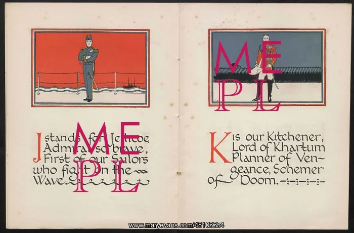 : WW1 - The Child's ABC of the War - J and K : WW1 - The Child's ABC of the War - J and K