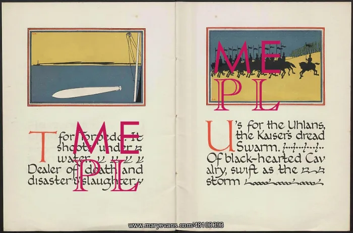 : WW1 - The Child's ABC of the War - T and U : WW1 - The Child's ABC of the War - T and U