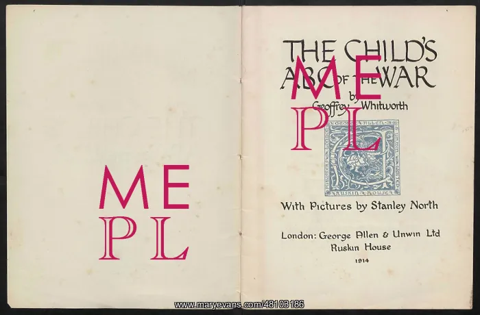 : WW1 - The Child's ABC of the War - title page : WW1 - The Child's ABC of the War - title page
