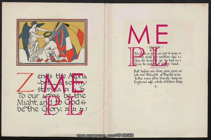 : WW1 - The Child's ABC of the War - Z and Envoy : WW1 - The Child's ABC of the War - Z and Envoy