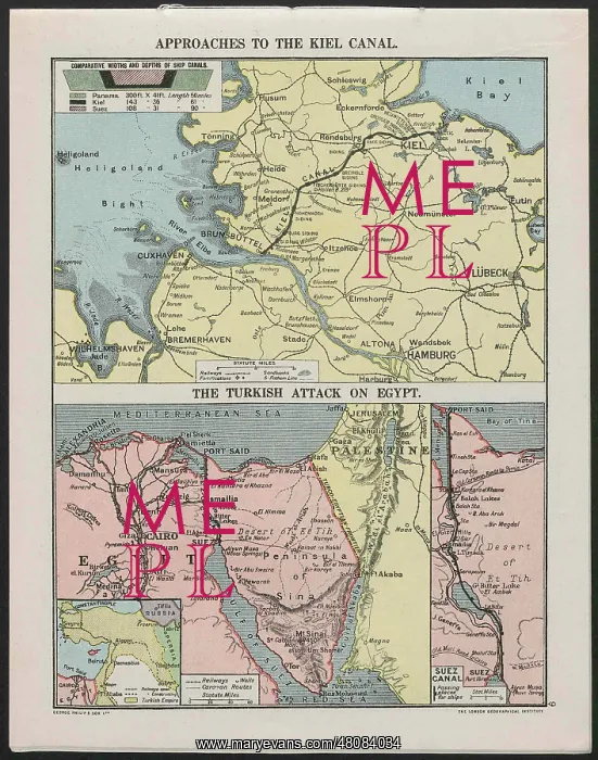 : WW1 - Daily Mail War Panorama, Kiel and Egypt : WW1 - Daily Mail War Panorama, Kiel and Egypt