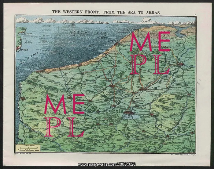 : WW1 - Daily Mail War Panorama, Western Front : WW1 - Daily Mail War Panorama, Western Front