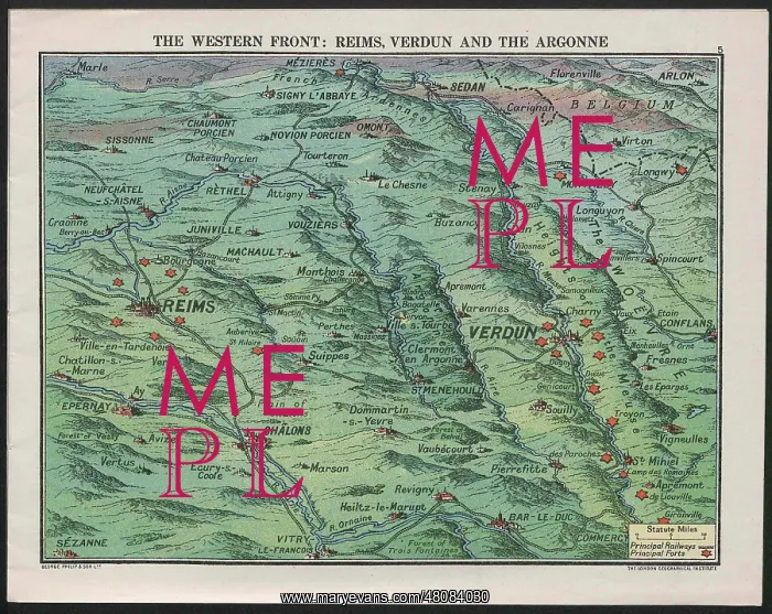 : WW1 - Daily Mail War Panorama, Western Front : WW1 - Daily Mail War Panorama, Western Front