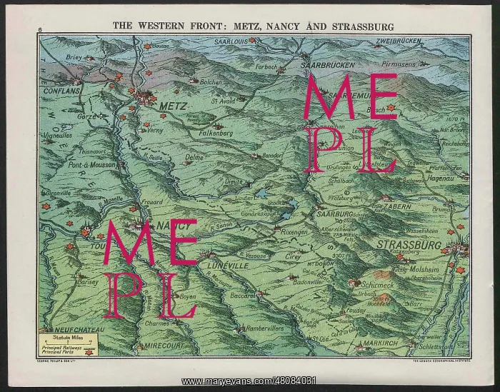 : WW1 - Daily Mail War Panorama, Western Front : WW1 - Daily Mail War Panorama, Western Front