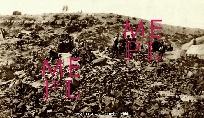 : WW1 - Dead and wounded kit collection, W Beach, Gallipoli : WW1 - Dead and wounded kit collection, W Beach, Gallipoli