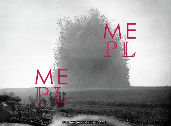 : WW1 - the detonation of mine : WW1 - the detonation of mine