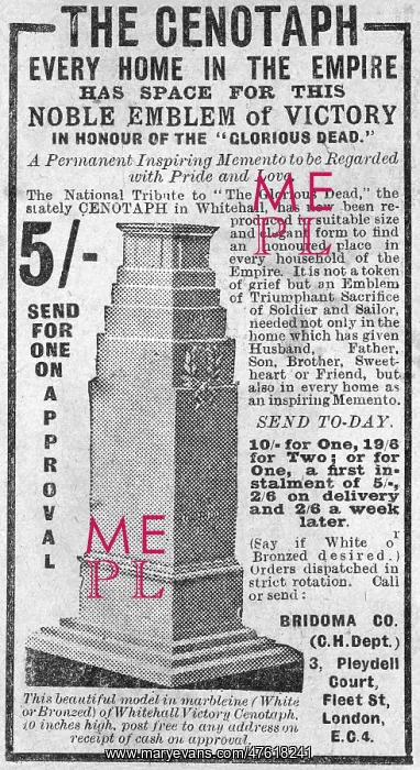 : WW1 - Do-it-yourself Cenotaph : WW1 - Do-it-yourself Cenotaph