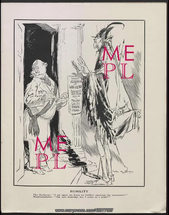 : WW1 - Will Dyson's War Cartoons - Humility : WW1 - Will Dyson's War Cartoons - Humility