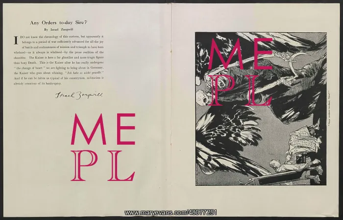 : WW1 - Will Dyson's War Cartoons - Any Orders? : WW1 - Will Dyson's War Cartoons - Any Orders?