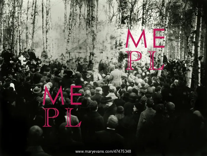 : WW1 - Eastern Front - Morale-Boosting Meeting for Russians : WW1 - Eastern Front - Morale-Boosting Meeting for Russians