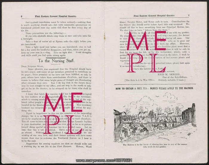 : WW1 - First Eastern General Hospital Gazette : WW1 - First Eastern General Hospital Gazette