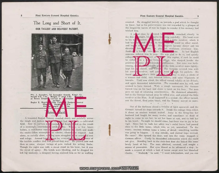 : WW1 - First Eastern General Hospital Gazette : WW1 - First Eastern General Hospital Gazette