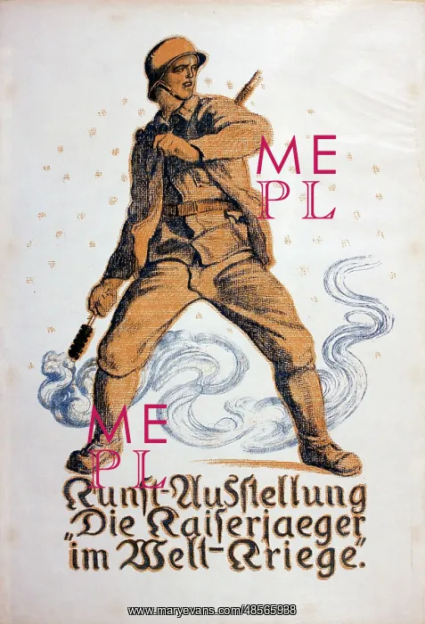 : WW1 German poster, Art Exhibition : WW1 German poster, Art Exhibition
