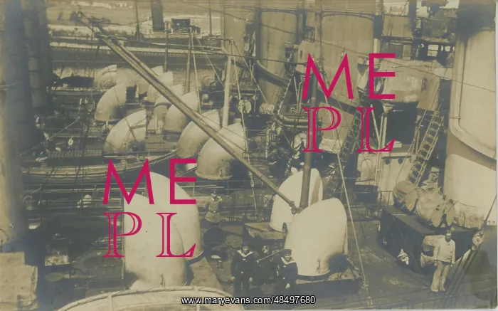 : WW1 German Warship at Dock : WW1 German Warship at Dock