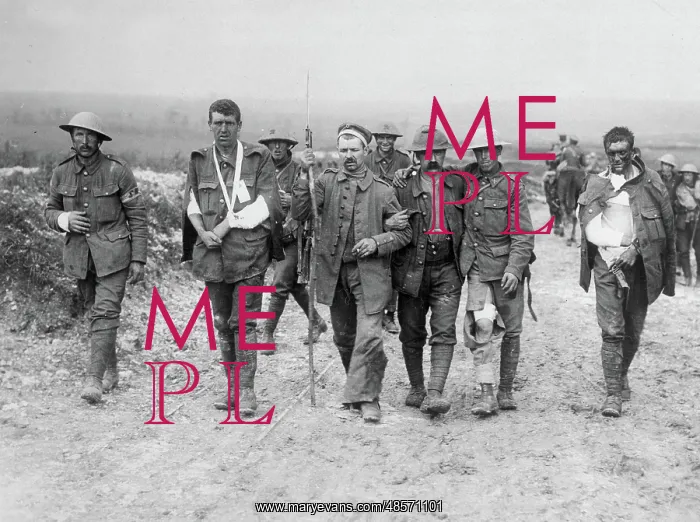 : WW1 - German wounded and prisoners : WW1 - German wounded and prisoners