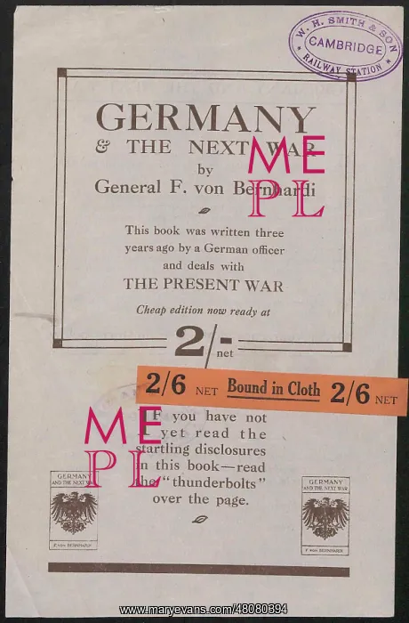 : WW1 - Germany & The Next War : WW1 - Germany & The Next War