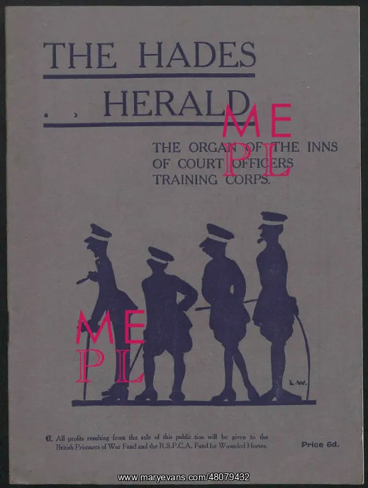 : WW1 - The Hades Herald, front cover : WW1 - The Hades Herald, front cover