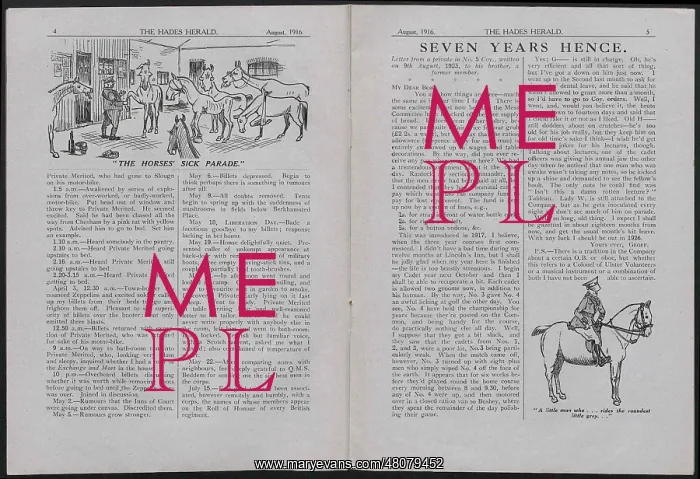 : WW1 - The Hades Herald, two pages : WW1 - The Hades Herald, two pages