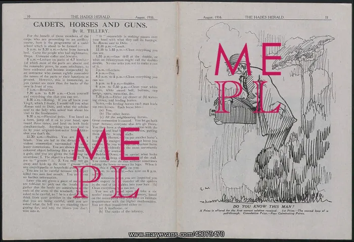 : WW1 - The Hades Herald, two pages : WW1 - The Hades Herald, two pages