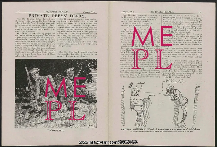 : WW1 - The Hades Herald, two pages : WW1 - The Hades Herald, two pages
