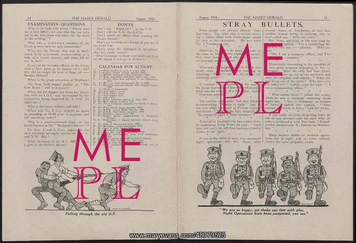 : WW1 - The Hades Herald, two pages : WW1 - The Hades Herald, two pages